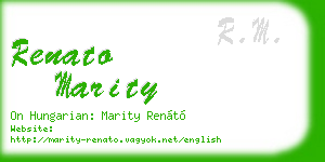 renato marity business card