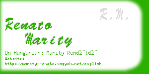 renato marity business card